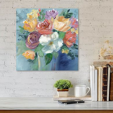 COURTSIDE MARKET Bold Floral Revisit Canvas Wall Art