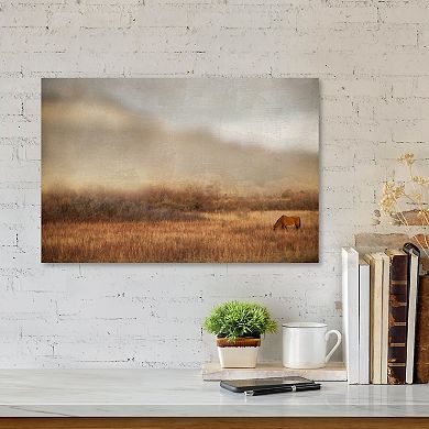 COURTSIDE MARKET Grazing At Sunset Canvas Wall Art