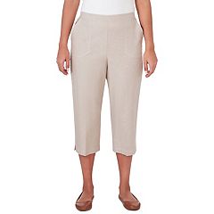 Petite Double Layer Jersey Capri Pant