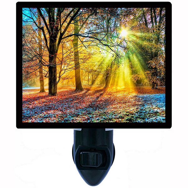 Morning Sunrays. Decorative Photo Night Light.