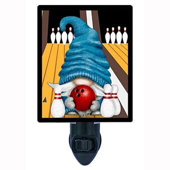 Gnome Decorative Photo Night Light. Bowling Gnome.