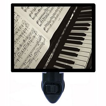 Notes. Piano Decorative Photo Night Light.