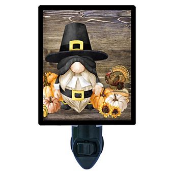 Gnome Decorative Photo Night Light. Pilgrim Gnome.
