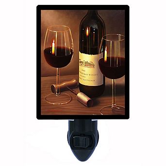 Warm Glow. Wine Decorative Photo Night Light.