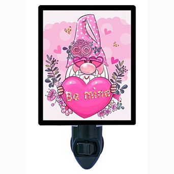 Gnome Decorative Photo Night Light. Valentines Gnome.