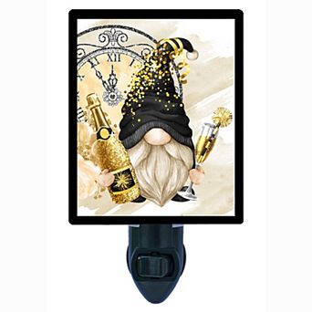 Gnome Decorative Photo Night Light. New Years Gnome.