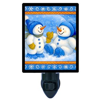 Snow Day Pals Night Light Winter Holiday Home Lighting Decor + Free Insert