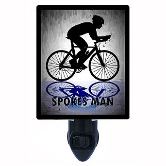 Spokes Man. Cycling Decorative Photo Night Light.