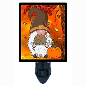 Gnome Decorative Photo Night Light. Thanksgiving Gnome.