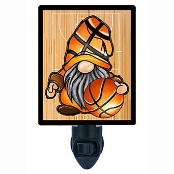 Gnome Decorative Photo Night Light. Basketball Gnome.