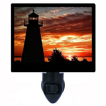 Ned's Point Lighthouse. Decorative Photo Night Light.