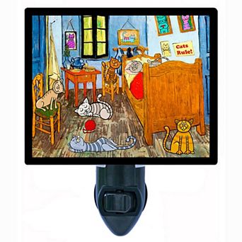 Decorative Photo Night Light. The Cat Bedroom.