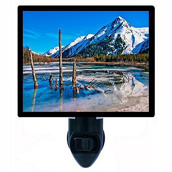 Alaska Wilderness. Landscape Decorative Photo Night Light.