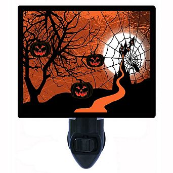 Halloween Web. Decorative Photo Night Light.