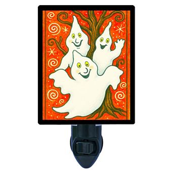 Tree Spirits Night Light Whimsical Ghost Halloween Decor + Free Insert