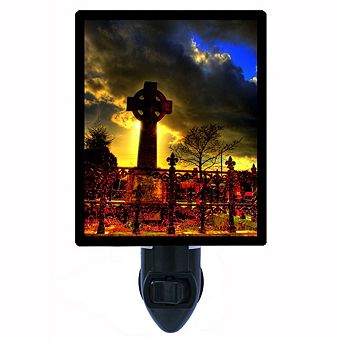 Celtic Cross. Decorative Photo Night Light.