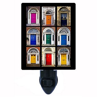 Dublin Doors. Irish Decorative Photo Night Light.