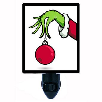 Grinch Ornament. Christmas Decorative Photo Night Light.