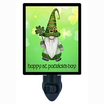 Gnome Decorative Photo Night Light. St. Patricks Day Gnome.