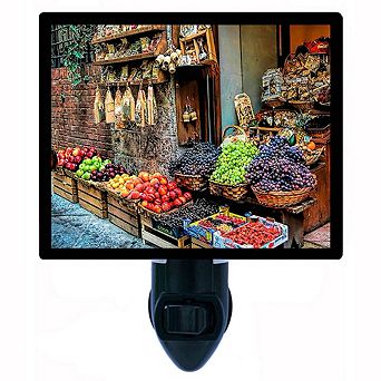 Italian Fruit Stand. Decorative Photo Night Light.