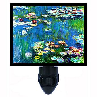 Water Lilies. Monet Decorative Photo Night Light.