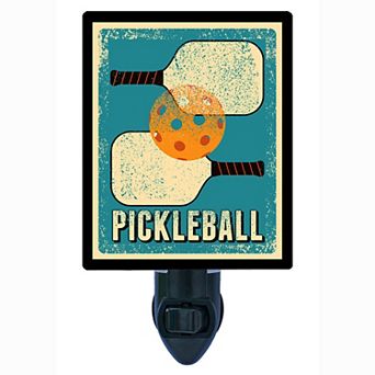 Decorative Photo Night Light. Pickleball Vertical.