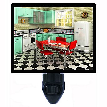 1950s Kitchen. Vintage Kitchen Decorative Photo Night Light.