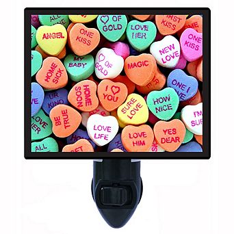 Valentine Candy. Decorative Photo Night Light.