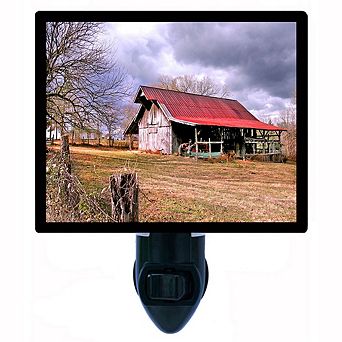 Rustic Barn. Country Decorative Photo Night Light.