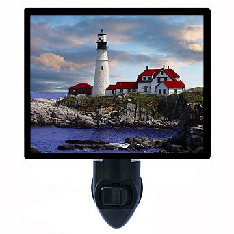 Portland Head Lighthouse. Decorative Photo Night Light.