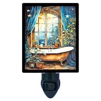 Starlit Sanctuary Night Light Relaxing Bath Decor, Spa Bathroom Home Lighting + Free Insert