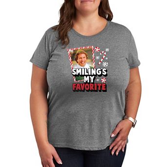 Plus Size Elf Smiling's My Favorite Tee
