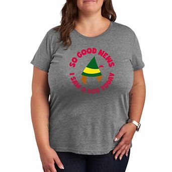 Plus Size Elf Saw A Dog Tee
