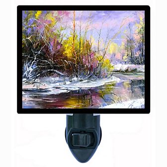 Decorative Photo Night Light. :Winter Splendor.