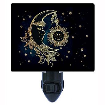 Moon And Sun. Decorative Photo Night Light.