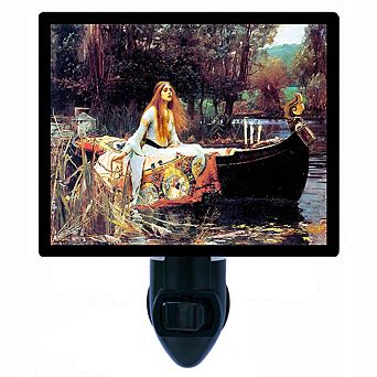 The Lady Of Shallot. Old Masters Decorative Photo Night Light.