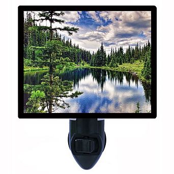 Hidden Lake. Decorative Photo Night Light.
