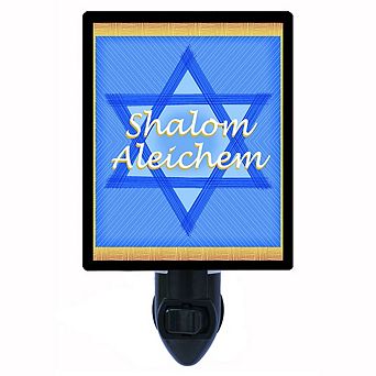 Shalom. Jewish Decorative Photo Night Light.
