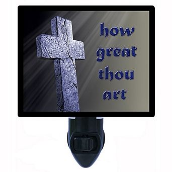 How Great Thou Art. Religious Decorative Photo Night Light.