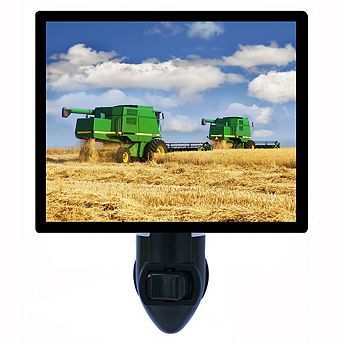 In The Field. Farming Decorative Photo Night Light.