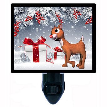 Rudolph. Christmas Decorative Photo Night Light.