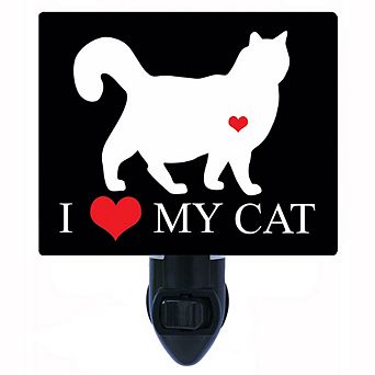 I Heart My Cat 3. Decorative Photo Night Light.