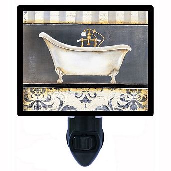 Vintage Tub. Bathroom Decorative Photo Night Light.