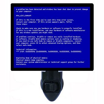 Blue Screen Of Death. Computer Decorative Photo Night Light.