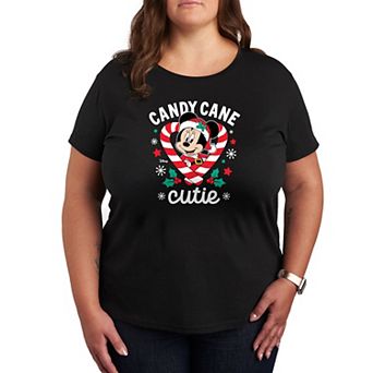 Disney's Minnie Mouse Plus Candy Cane Cutie Graphic Tee