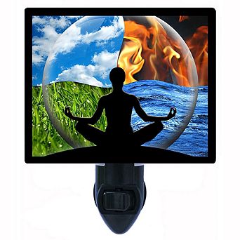 Control Emotions. Yoga Decorative Photo Night Light.