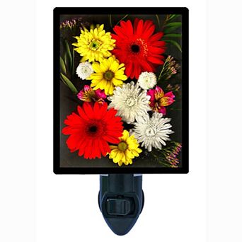 Decorative Photo Night Light. Organics Bouquet.