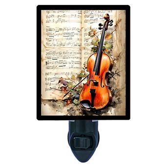 Symphony of the Vine Night Light Classical Violin with Sheet Music + Free Insert