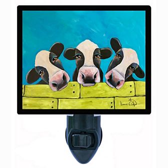 Decorative Photo Night Light. Three Cows.