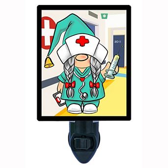 Gnome Decorative Photo Night Light. Nurse Gnome.